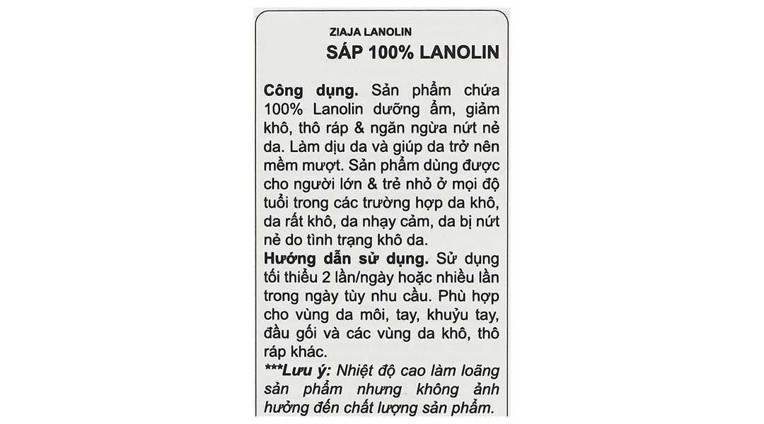 Sáp dưỡng da Ziaja Lanolina Kosmetyczna dưỡng ẩm, làm dịu da tuýp 10g - 7